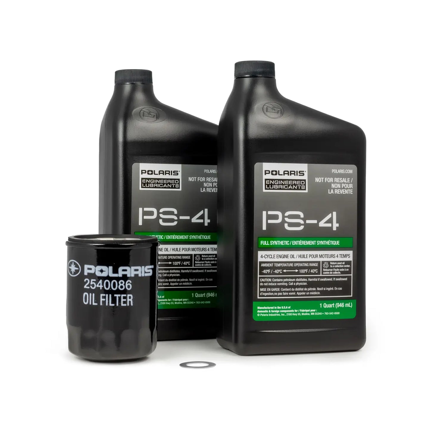 Full Synthetic Oil Change Kit, 2202166, 2 Quarts of PS-4 Engine Oil and 1 Oil Filter