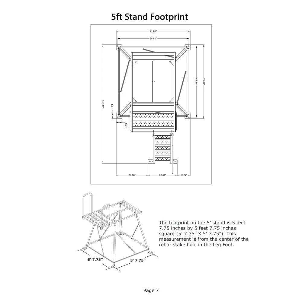 DELUXE STANDS 5FT, 10FT, 15FT
