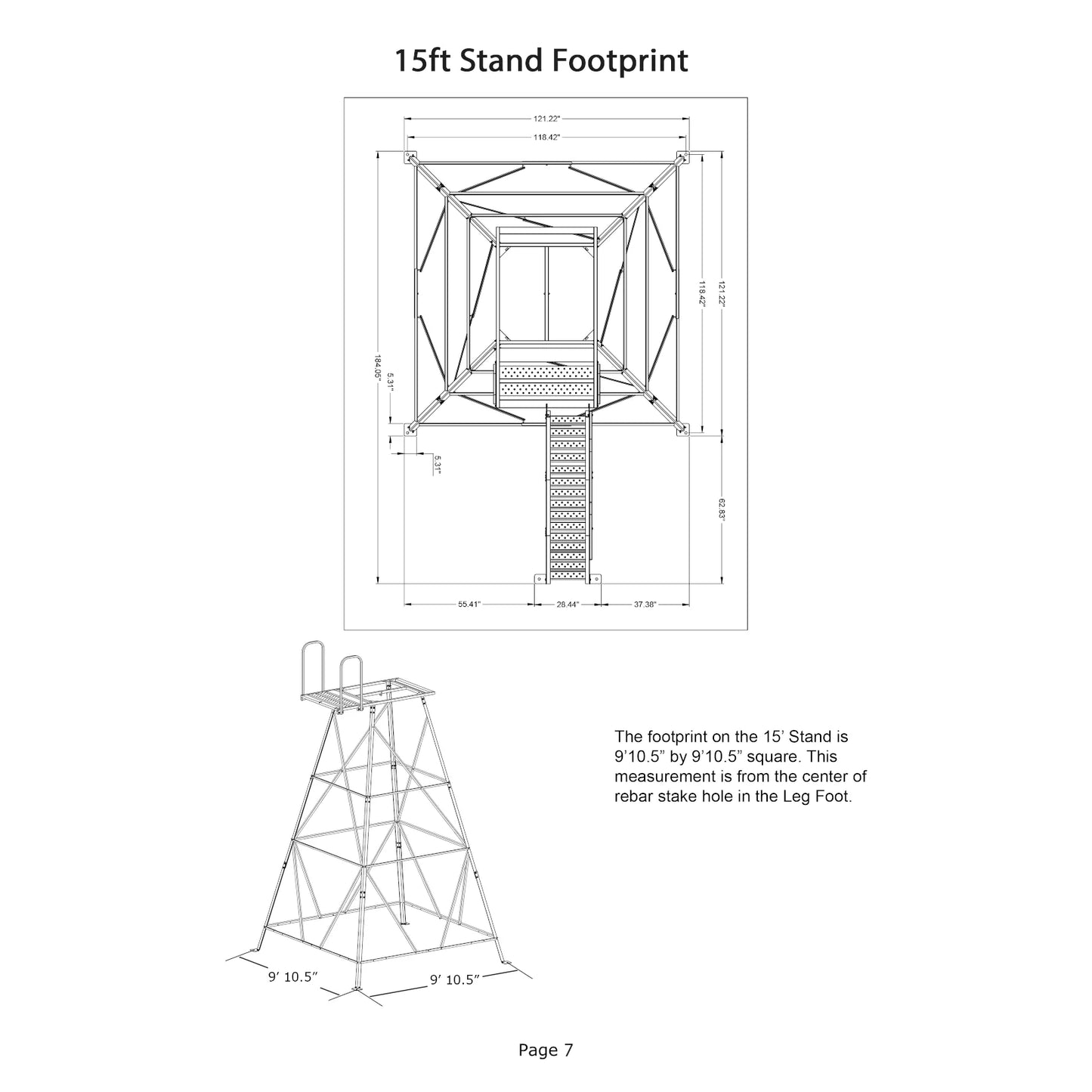 DELUXE STANDS 5FT, 10FT, 15FT