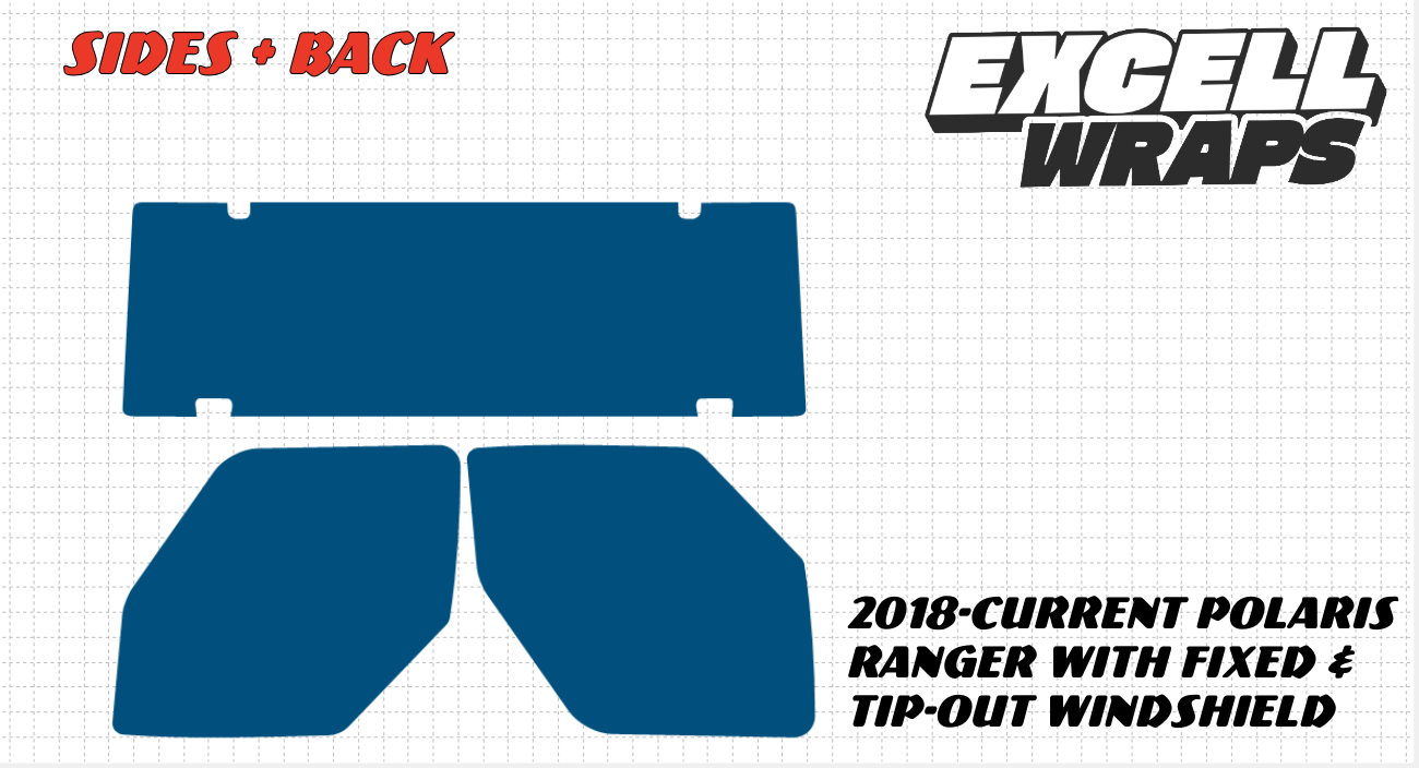 Pre Cut Tint - Polaris Ranger XP 1000 Single Cab (2018-Current)