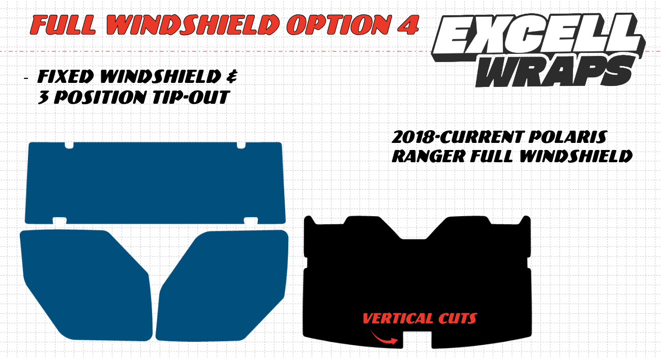 Pre Cut Tint - Polaris Ranger XP 1000 Single Cab (2018-Current)
